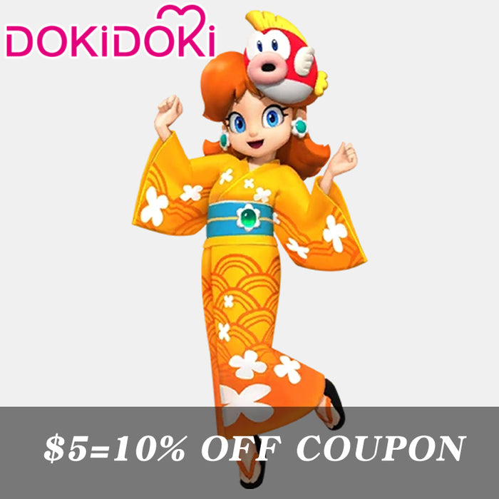 【POLL】$5 Deposit =10% OFF Coupon DokiDoki Game Cosplay Orange Yukata Female