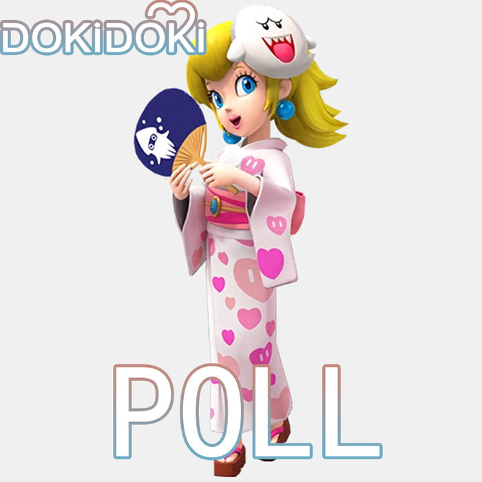 【POLL】$5 Deposit =10% OFF Coupon DokiDoki Game Cosplay Pink Yukata Female