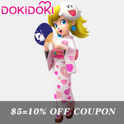 【POLL】$5 Deposit =10% OFF Coupon DokiDoki Game Cosplay Pink Yukata Female