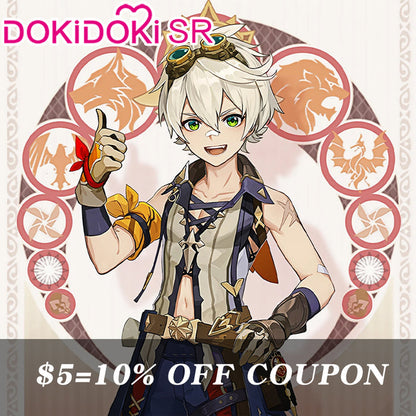 【POLL】$5 Deposit =10% OFF Coupon DokiDoki-SR Game Genshin Impact Cosplay Bennett Costume