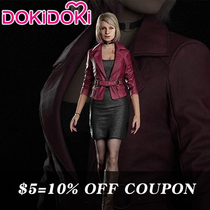 【Poll】$5 Deposit =10% off Coupon Movie Cosplay Black Dress Red Coat