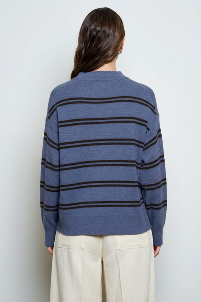 Prescott Striped Sweater Prescott Striped Sweater | Women's Fall Knit Pullover Tops