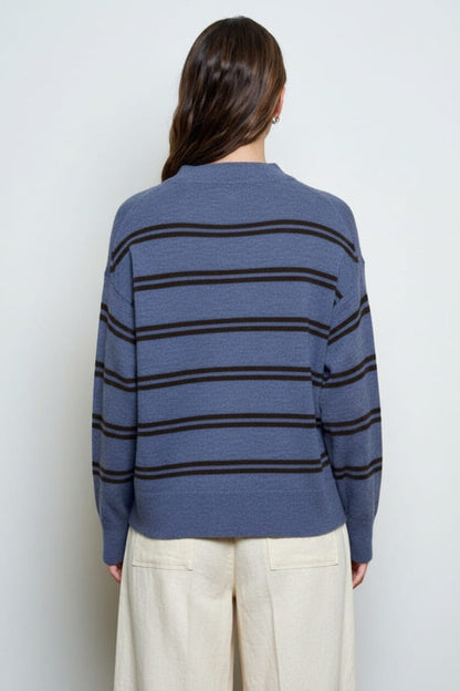 Prescott Striped Sweater Prescott Striped Sweater | Women's Fall Knit Pullover Tops