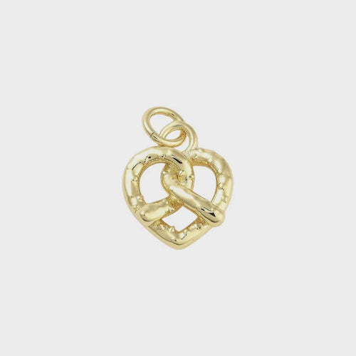 Pretzel Heart Charm Pretzel Heart Charm Charms