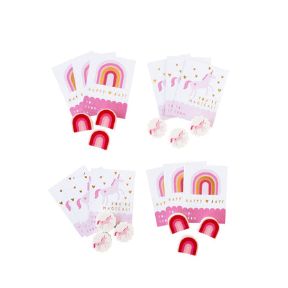 Rainbows and Unicorns Valentine's Cards