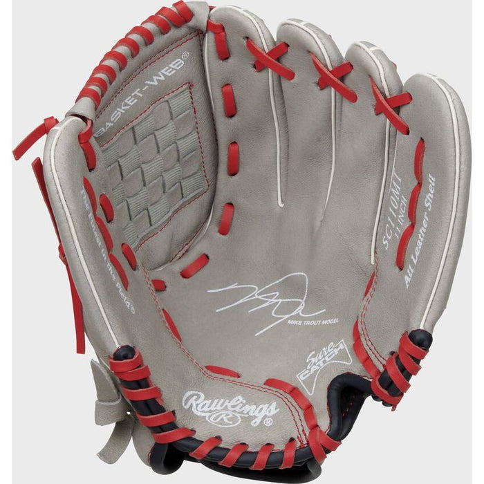 RAWLINGS SURE CATCH YOUTH SERIES BASEBALL GLOVE YOUTH M TROUT SIGNATURE 11 LHT