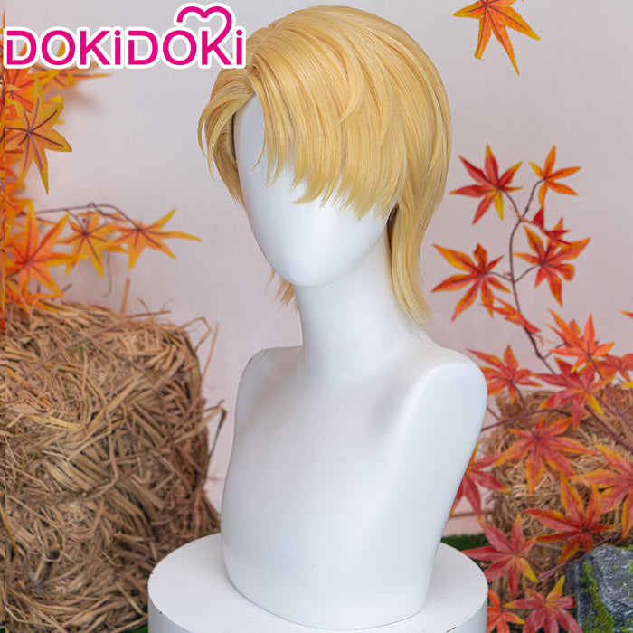 【Ready For Ship】DokiDoki Anime Agents of the Four Seasons: Dance of Spring Cosplay Rindou Azami Wig Short Yellow Hair