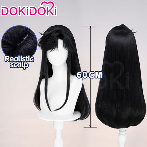 【Ready For Ship】DokiDoki Anime Cat's Eye Cosplay Hitomi Kisugi Wig Long Black Hair