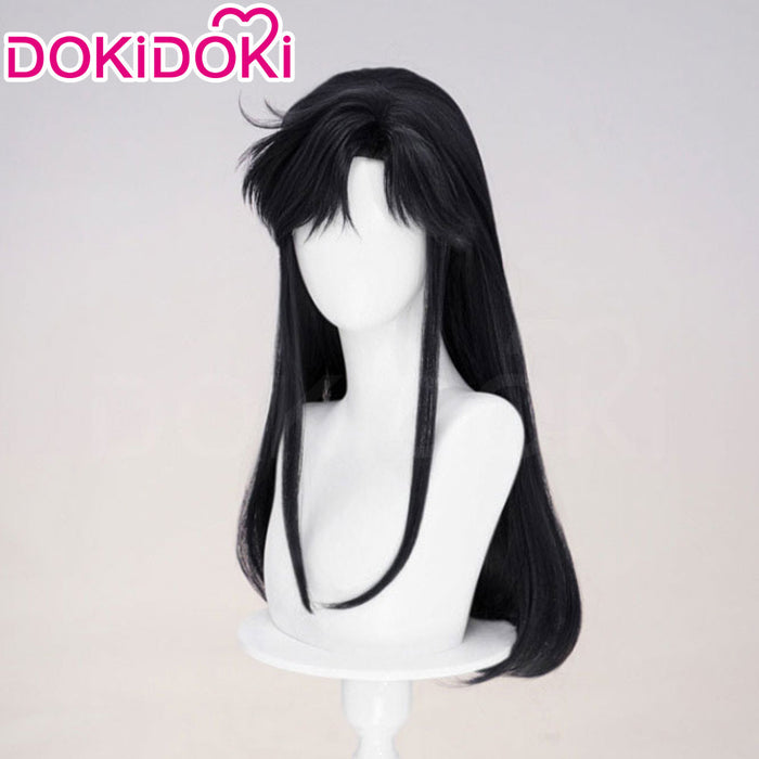 【Ready For Ship】DokiDoki Anime Cat's Eye Cosplay Hitomi Kisugi Wig Long Black Hair