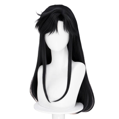 【Ready For Ship】DokiDoki Anime Cat's Eye Cosplay Hitomi Kisugi Wig Long Black Hair