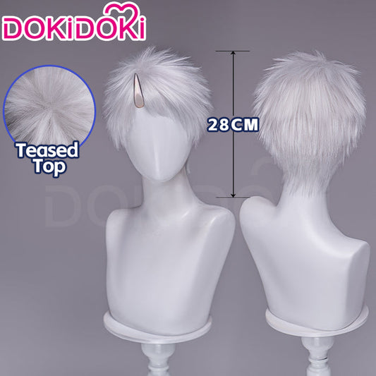 【Ready For Ship】DokiDoki Anime Cosmic Princess Kaguya! Cosplay Komazawa Rai Wig Short Silver Hair
