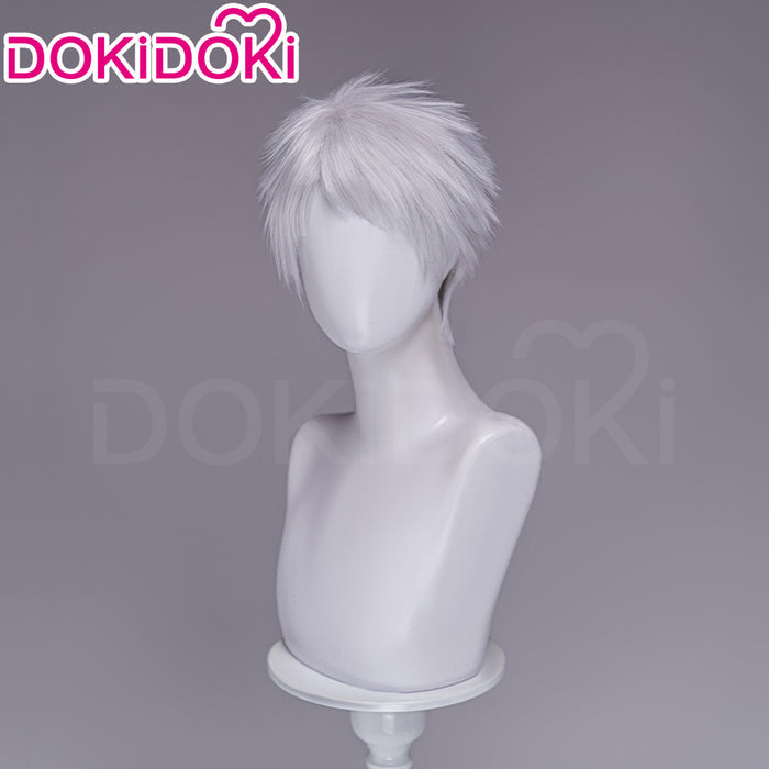 【Ready For Ship】DokiDoki Anime Cosmic Princess Kaguya! Cosplay Komazawa Rai Wig Short Silver Hair