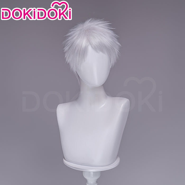 【Ready For Ship】DokiDoki Anime Cosmic Princess Kaguya! Cosplay Komazawa Rai Wig Short Silver Hair