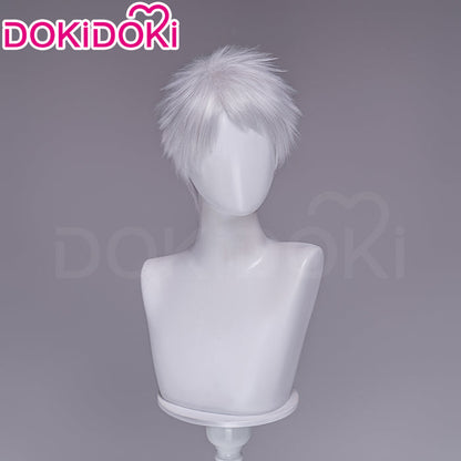 【Ready For Ship】DokiDoki Anime Cosmic Princess Kaguya! Cosplay Komazawa Rai Wig Short Silver Hair