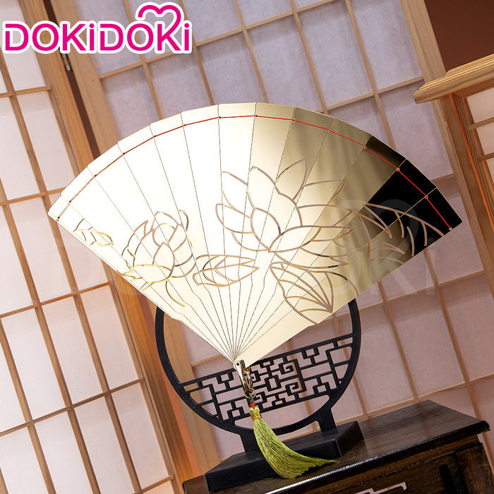 【Ready For Ship】DokiDoki Anime Cosplay Accessory Gold Mirror Fan Prop
