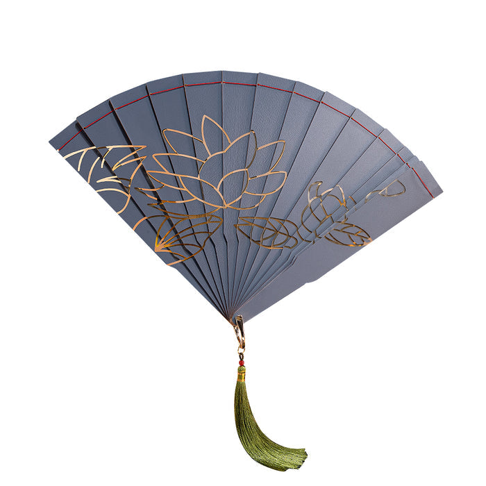 【Ready For Ship】DokiDoki Anime Cosplay Accessory Gold Mirror Fan Prop