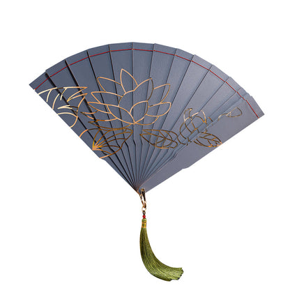 【Ready For Ship】DokiDoki Anime Cosplay Accessory Gold Mirror Fan Prop