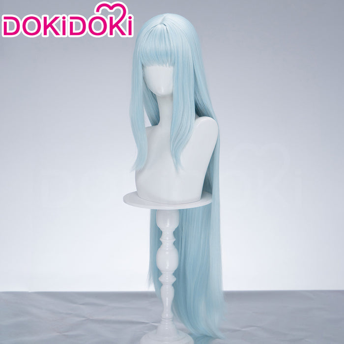 【Ready For Ship】DokiDoki Anime Cosplay Magical Transformation Wig Long Straight Pale Blue Hair