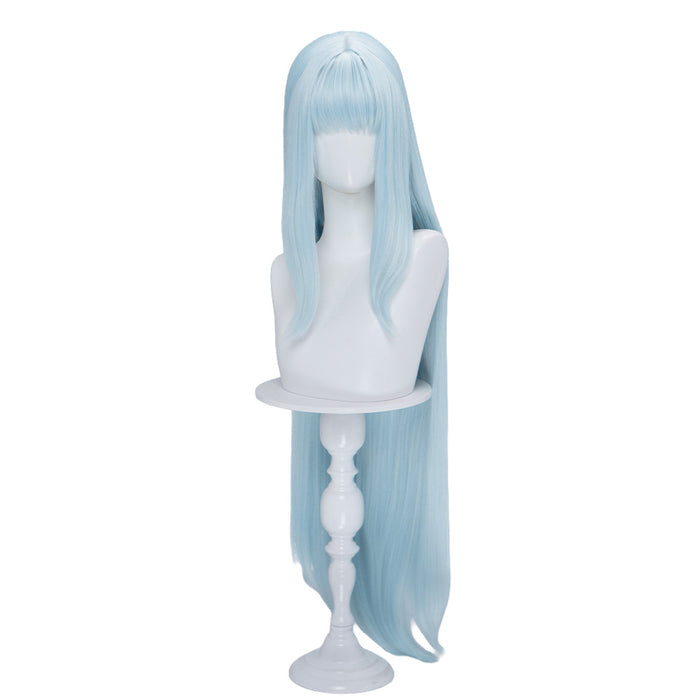 【Ready For Ship】DokiDoki Anime Cosplay Magical Transformation Wig Long Straight Pale Blue Hair