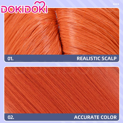 【Ready For Ship】DokiDoki Anime Cosplay Wig Long Straight Orange Hair