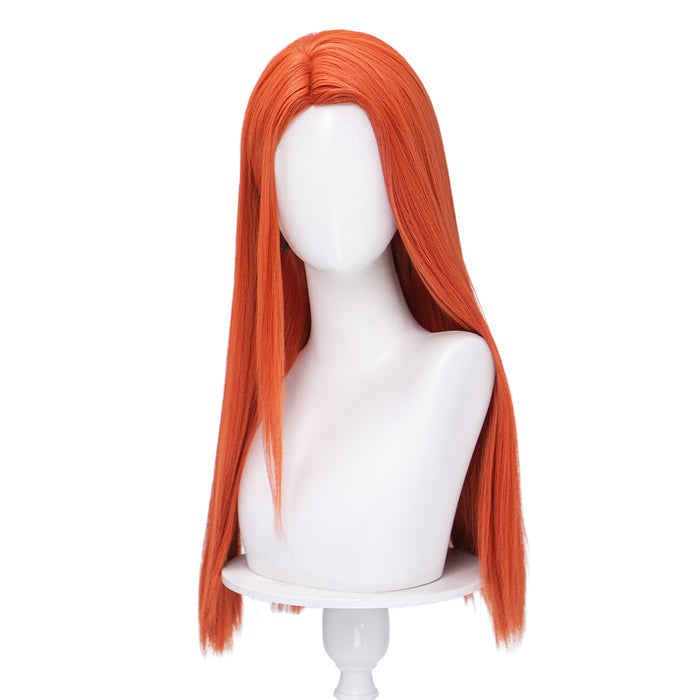 【Ready For Ship】DokiDoki Anime Cosplay Wig Long Straight Orange Hair