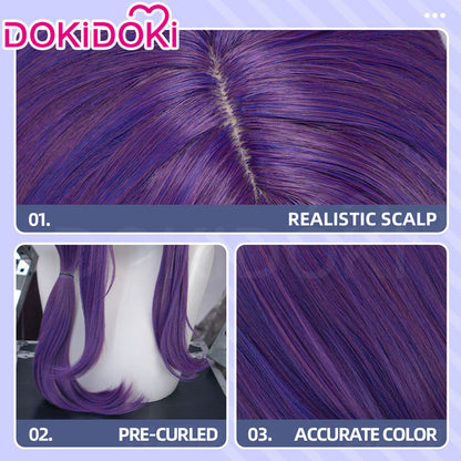 【Ready For Ship】DokiDoki Anime Cosplay Wig Long Straight Purple Hair