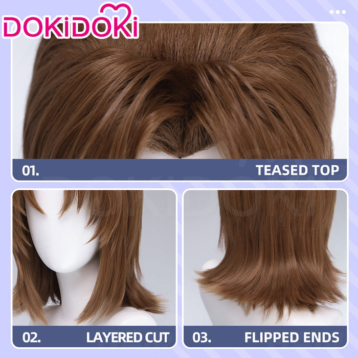 【Ready For Ship】DokiDoki Anime Cosplay Wig Short Brown Hair