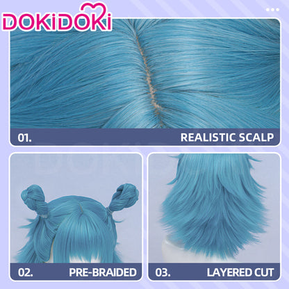 【Ready For Ship】Dokidoki Anime Cosplay Wig Short Green Hair