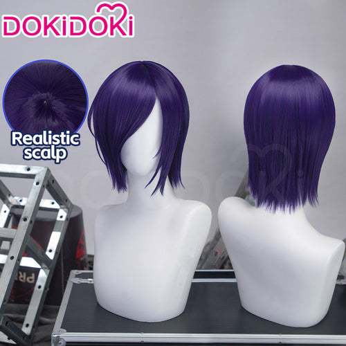 【Ready For Ship】DokiDoki Anime Cosplay Wig Short Straight Purple Hair