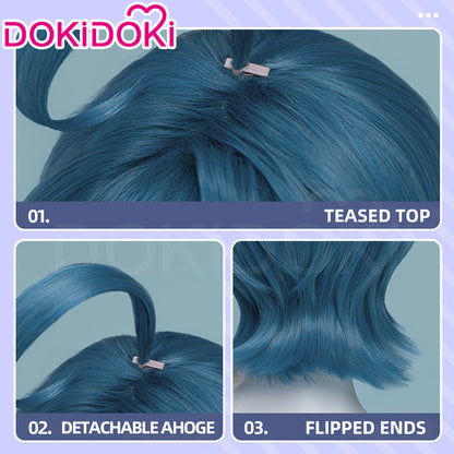 【Ready For Ship】DokiDoki Anime GACHIAKUTA Cosplay Cthoni Andor Wig Short Blue Hair