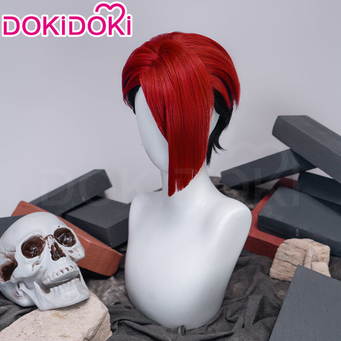 【Ready For Ship】DokiDoki Anime GACHIAKUTA Cosplay Kyouka Nijiku Wig Short Red Black Layerd Hair