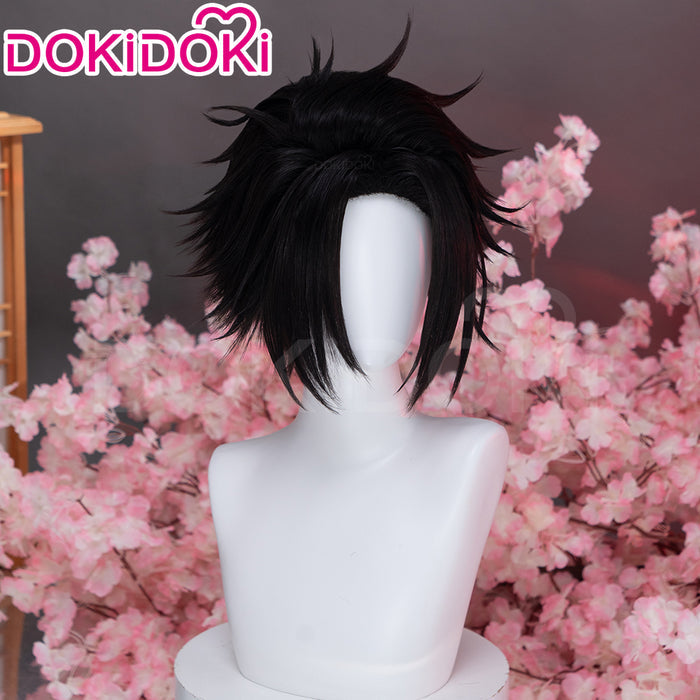 【Ready For Ship】DokiDoki Anime Hell's Paradise: Jigokuraku Cosplay Yamada Asaemon Shugen Wig Short Black Hair