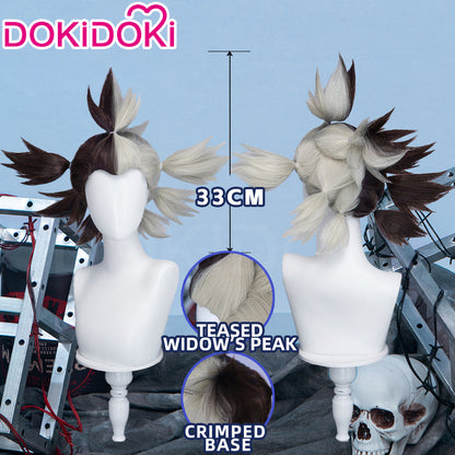 【Ready For Ship】DokiDoki Anime Manga GACHIAKUTA Cosplay Dear Santa Wig Black Silver Spiky Hair / Pacifier Prop