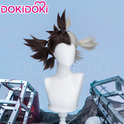 【Ready For Ship】DokiDoki Anime Manga GACHIAKUTA Cosplay Dear Santa Wig Black Silver Spiky Hair / Pacifier Prop