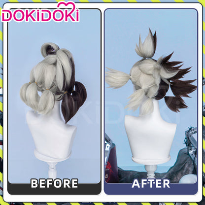 【Ready For Ship】DokiDoki Anime Manga GACHIAKUTA Cosplay Dear Santa Wig Black Silver Spiky Hair / Pacifier Prop