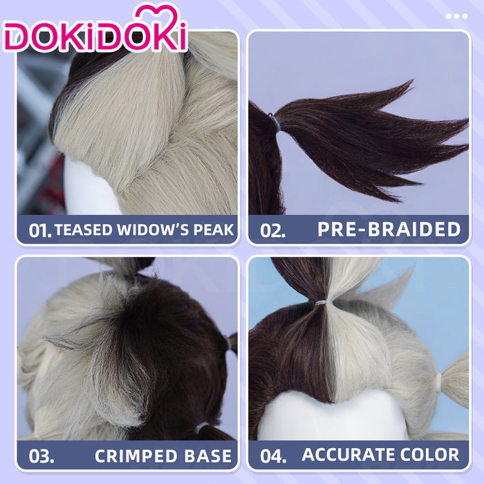 【Ready For Ship】DokiDoki Anime Manga GACHIAKUTA Cosplay Dear Santa Wig Black Silver Spiky Hair / Pacifier Prop