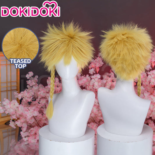 【Ready For Ship】DokiDoki Anime Manga Hell's Paradise: Jigokuraku Cosplay Aza Chobei Wig Short Blonde Hair