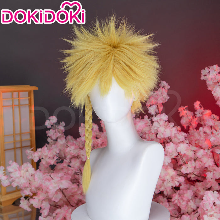 【Ready For Ship】DokiDoki Anime Manga Hell's Paradise: Jigokuraku Cosplay Aza Chobei Wig Short Blonde Hair