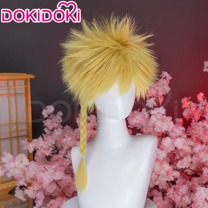 【Ready For Ship】DokiDoki Anime Manga Hell's Paradise: Jigokuraku Cosplay Aza Chobei Wig Short Blonde Hair