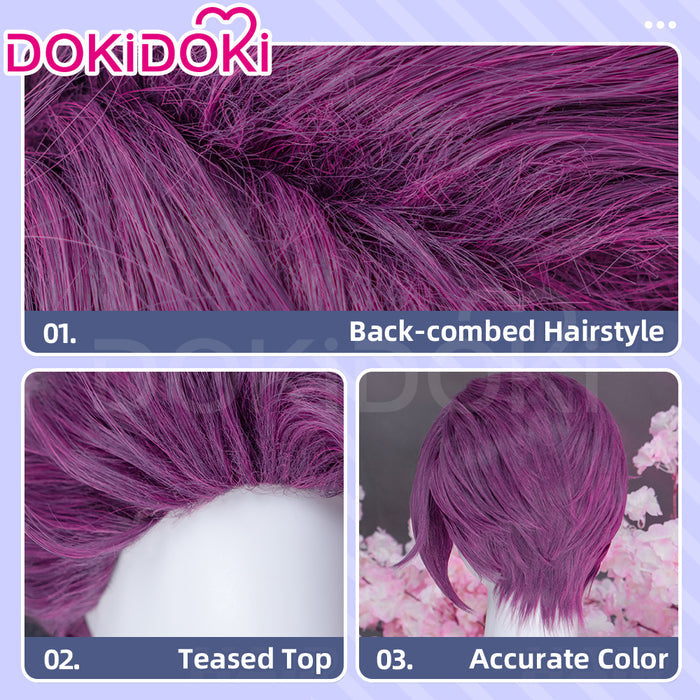 【Ready For Ship】DokiDoki Anime Manga Hell's Paradise: Jigokuraku Cosplay Rien Wig Short Violet Hair