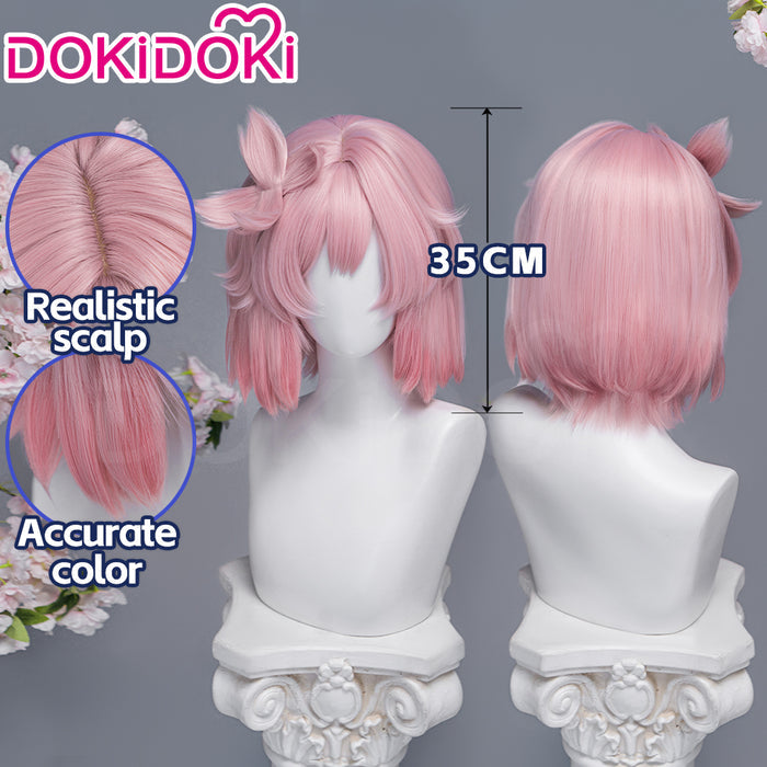 【Ready For Ship】DokiDoki Anime Manga Hell's Paradise: Jigokuraku Cosplay Tao Fa Wig Short Straight Pink Hair Tao Hua