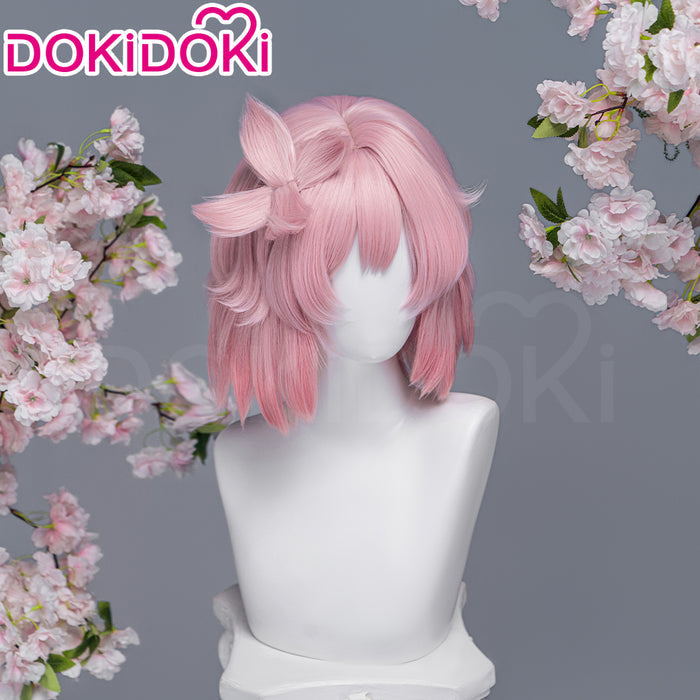 【Ready For Ship】DokiDoki Anime Manga Hell's Paradise: Jigokuraku Cosplay Tao Fa Wig Short Straight Pink Hair Tao Hua