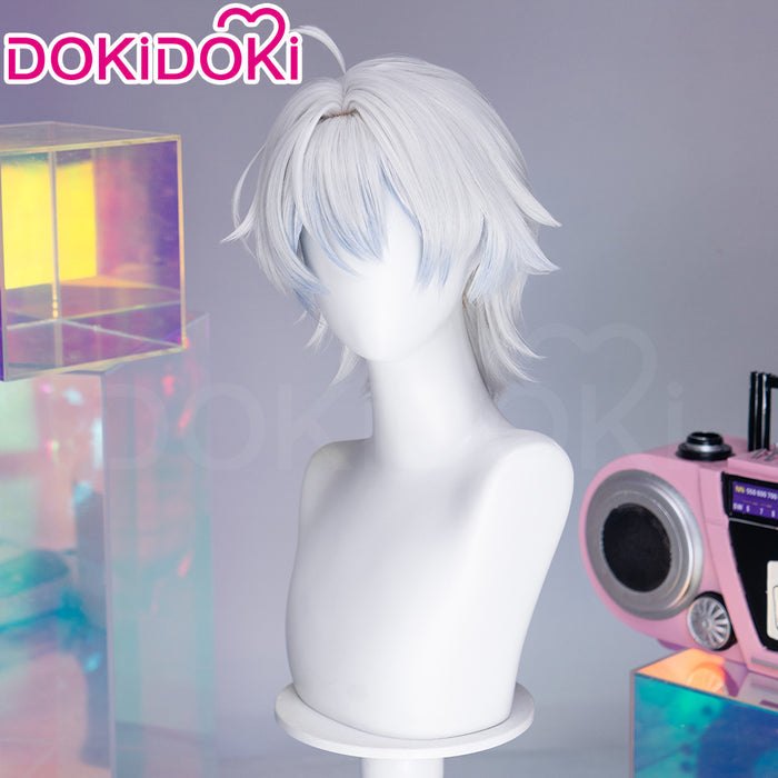 【Ready For Ship】DokiDoki Anime Needy Girl Overdose Cosplay Nechika-sama Wig Short Curly White Hair