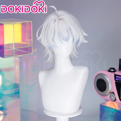 【Ready For Ship】DokiDoki Anime Needy Girl Overdose Cosplay Nechika-sama Wig Short Curly White Hair