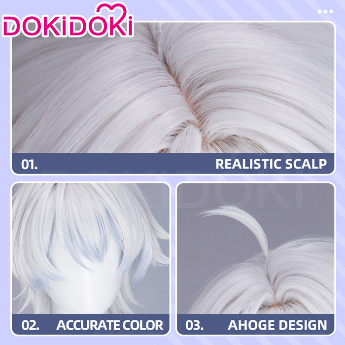 【Ready For Ship】DokiDoki Anime Needy Girl Overdose Cosplay Nechika-sama Wig Short Curly White Hair