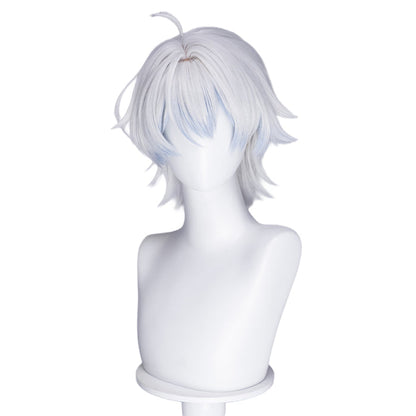 【Ready For Ship】DokiDoki Anime Needy Girl Overdose Cosplay Nechika-sama Wig Short Curly White Hair