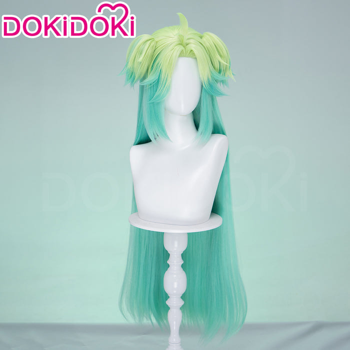 【Ready For Ship】DokiDoki Anime TO BE HERO X Cosplay Lucky Cyan Wig Long Straight Mint Green Gradient Hair