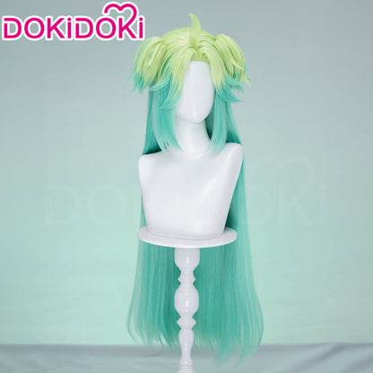 【Ready For Ship】DokiDoki Anime TO BE HERO X Cosplay Lucky Cyan Wig Long Straight Mint Green Gradient Hair