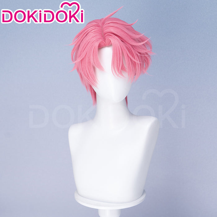 【Ready For Ship】DokiDoki Anime Which face does Tamon have now? Tamon Fukuhara Wig Short Pink Hair