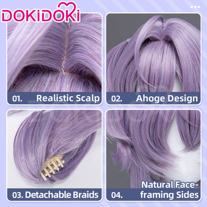【Ready For Ship】DokiDoki Game Cosplay Jellyfish Girl Wig Long Purple Hair